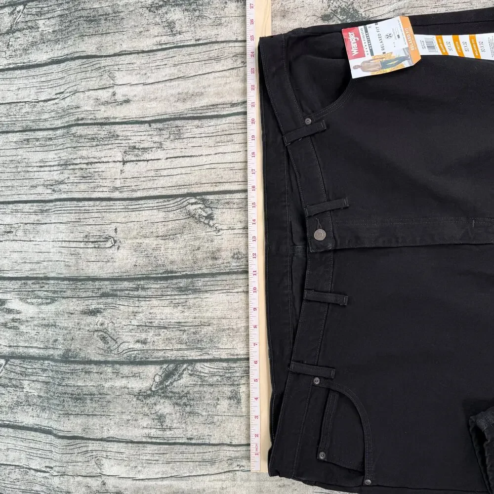 Wrangler Five Star Heritage Jeans Men's 50 Black Straight NWT